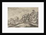 Marshal Turenne falls dead from his horse by Pieter van der Aa I