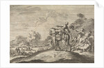 Marshal Turenne falls dead from his horse by Pieter van der Aa I