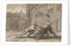 Battle in London between a dog and a lion by Pieter van der Aa I