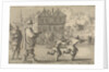Boy offends the Mayor of Strasbourg by stealing the stick from his clerk by Pieter van der Aa I