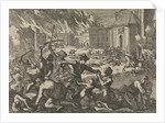Magdeburg conquered by Tilly while defenseless civilians are massacred, 1631 by Pieter van der Aa I