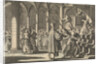 Margaret Church in La Rochelle, France, is Catholically re-consecrated by lashing the pulpit, pillars and benches with rods, 1628 by Pieter van der Aa I