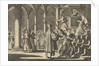 Margaret Church in La Rochelle, France, is Catholically re-consecrated by lashing the pulpit, pillars and benches with rods, 1628 by Pieter van der Aa I