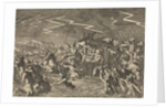 King Louis XIII caught up in floods and windstorms near Narbonne, France 1632 by Pieter van der Aa I