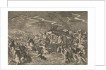 King Louis XIII caught up in floods and windstorms near Narbonne, France 1632 by Pieter van der Aa I