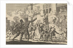 Storming the palace of the viceroy of Mexico, 1623 by Pieter van der Aa I