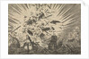 The Dutch ship Walcheren explodes along with five Portuguese ships, 1631 by Pieter van der Aa I
