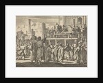 Sultan Murad IV has the arms and legs of two men cut off because they had smoked, ca. 1630 by Pieter van der Aa I