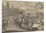 Market in Frankfurt, Germany, during the coronation of Emperor Ferdinand II, 1619 by Pieter van der Aa I