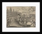 Market in Frankfurt, Germany, during the coronation of Emperor Ferdinand II, 1619 by Pieter van der Aa I