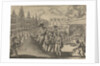 Market in Frankfurt, Germany, during the coronation of Emperor Ferdinand II, 1619 by Pieter van der Aa I