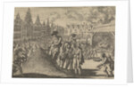 Market in Frankfurt, Germany, during the coronation of Emperor Ferdinand II, 1619 by Pieter van der Aa I