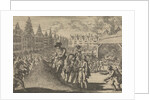 Market in Frankfurt, Germany, during the coronation of Emperor Ferdinand II, 1619 by Pieter van der Aa I