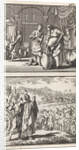 The widow of Zarephath fills the miraculous cruse of oil, Elisa's performance in the war against Syria by Andries van Damme