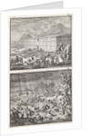 Noah loads all the animals in the Ark, The Flood by Jan Luyken