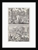 Adam and Eve in paradise, Abel beaten by Cain by Jan Luyken
