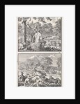 Adam and Eve in paradise, Abel beaten by Cain by Jan Luyken