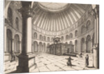 Interior of the Holy Sepulchre in Jerusalem Israel by Jan Luyken