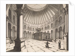 Interior of the Holy Sepulchre in Jerusalem Israel by Jan Luyken
