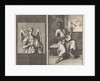 Angel with sword, Moor plays five stringed instrument by Jan Luyken