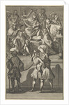 Receipt of Cornelis de Bruyn as a new member of the Bentvueghels, 1674 by Caspar Luyken