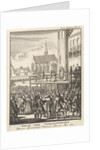 Johan van Barneveld kneels on the scaffold for his beheading, 1619 by Jan Claesz ten Hoorn