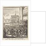 Johan van Barneveld kneels on the scaffold for his beheading, 1619 by Jan Claesz ten Hoorn