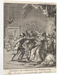 James I of Scotland is killed by traitors cruelly, 1437 by Jan Claesz ten Hoorn
