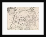 Historical map of Netherlands with the areas of the Batavians and Frisians V by Henricus Wetstein