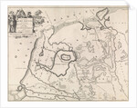 Historical map of Netherlands with the areas of the Batavians and Frisians V by Henricus Wetstein