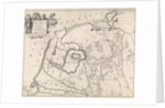 Historical map of Netherlands with the areas of the Batavians and Frisians V by Henricus Wetstein