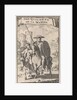 Don Quixote on horseback, Sancho next to him on a donkey by Pieter Mortier