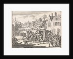 Riot during a procession in a suburb of Paris by Jan Claesz ten Hoorn