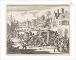 Riot during a procession in a suburb of Paris by Jan Claesz ten Hoorn