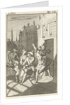 Rosamire kidnapped by Clitander by Pieter van Rijschooten