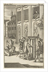 Mirandor's master, the innkeeper, in turning cage by Pieter van Rijschooten