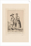 Man and woman in costume from Kampereiland, Carl Cristiaan Fuchs by Harmanus Langerveld