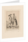 Man and woman in costume from Kampereiland, Carl Cristiaan Fuchs by Harmanus Langerveld