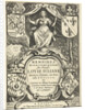 Louise Juliana of Orange-Nassau enthroned under canopy by Joannes Maire