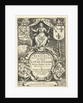 Louise Juliana of Orange-Nassau enthroned under canopy by Joannes Maire