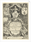 Louise Juliana of Orange-Nassau enthroned under canopy by Joannes Maire