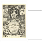 Louise Juliana of Orange-Nassau enthroned under canopy by Joannes Maire