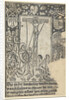 Christ on the cross with St. Francis and the final judgment by Anonymous