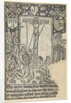 Christ on the cross with St. Francis and the final judgment by Anonymous