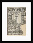 Christ on the cross with St. Francis and the final judgment by Anonymous