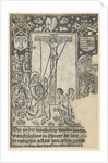 Christ on the cross with St. Francis and the final judgment by Anonymous