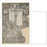 Christ on the cross with St. Francis and the final judgment by Anonymous