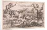 Fishing in river by Jan Baptist de Wael
