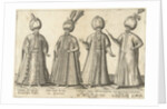 Dress of Ottoman dignitaries around 1580 by Joos de Bosscher