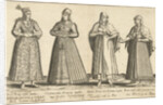 Women's Dress from Constantinople around 1580, istanbul Turkey by Joos de Bosscher